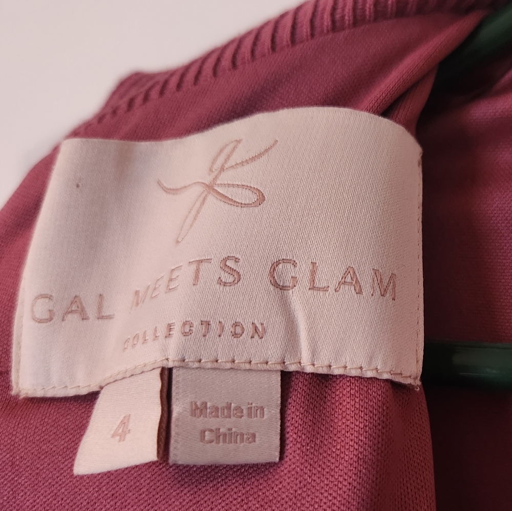 Gal Meets Glam "Maggie" Dress - Rich Pink - Size 4 - Picture 5 of 5